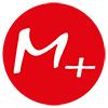 Графічний елемент M+ – стилістичний розділювач сайту Меділаб Плюс