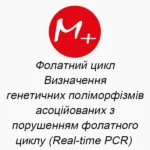 Фолатний цикл (Визначення генетичних поліморфізмів, асоційованих з порушенням фолатного циклу (Real-time PCR) )