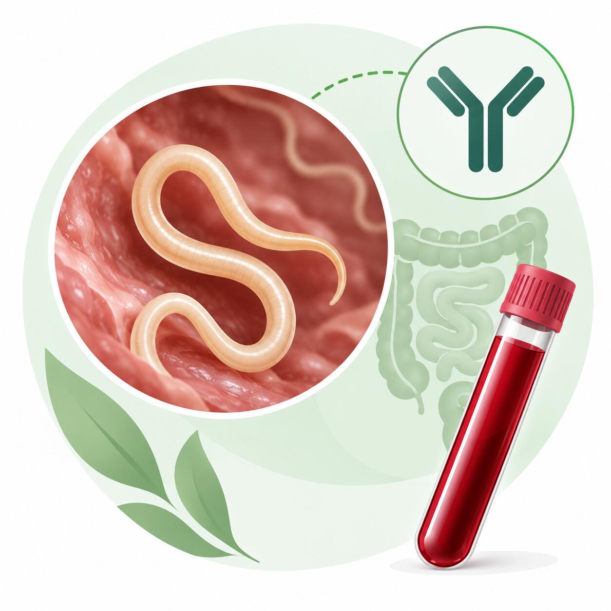 Антитіла IgG до Ascaris lumbricoides Ascaris lumbricoides (аскаридоз), IgG — лабораторне дослідження