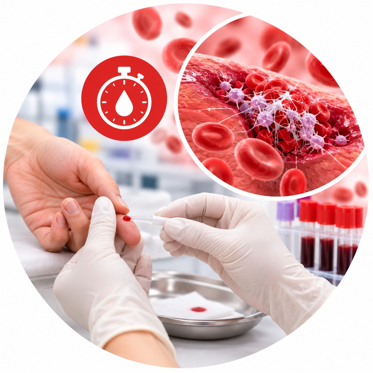 Bleeding time analysis — assessment of primary hemostasis Bleeding time — a study of primary hemostasis and platelet function