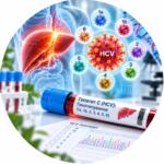 ПЛР-аналіз на РНК вірусу гепатиту C (HCV RNA) методом Real-time PCR з візуалізацією печінки та лабораторного обладнання — Меді Лаб Плюс