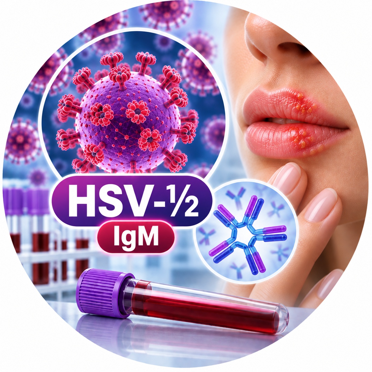 Herpes simplex virus 1/2 (HSV-½) IgM Herpes simplex virus 1/2 (HSV-½) — IgM