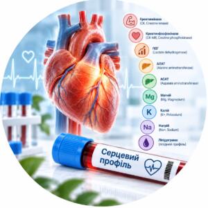 Аналіз серцевого профілю — Меді Лаб Плюс