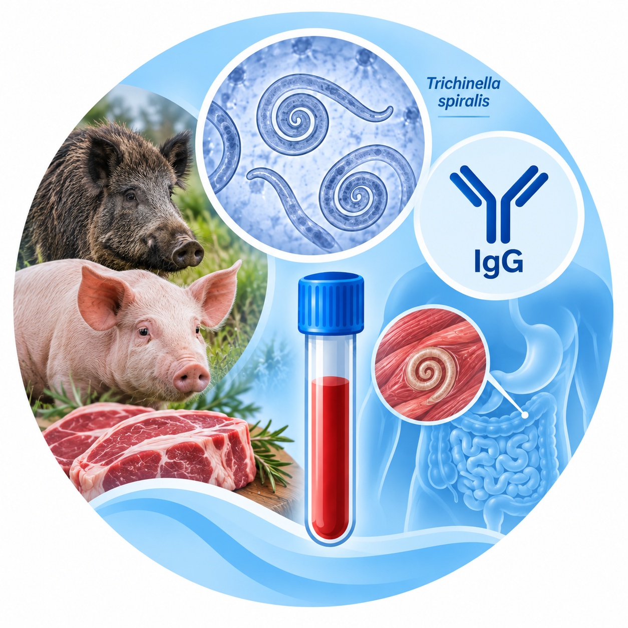 Трихінельоз — серологічне визначення IgG Trichinella spiralis — IgG antibodies