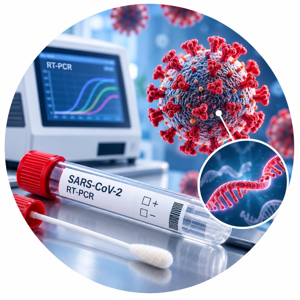 COVID-19 — якісне визначення РНК SARS-CoV-2 методом rRT-PCR ПЛР-аналіз на РНК SARS-CoV-2 для виявлення COVID-19