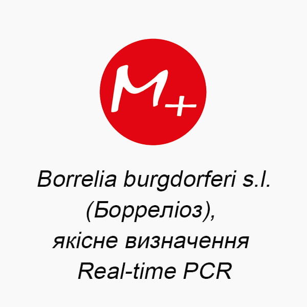 Borrelia burgdorferi s.l.(Борреліоз), якісне визначення Real-time PCR
