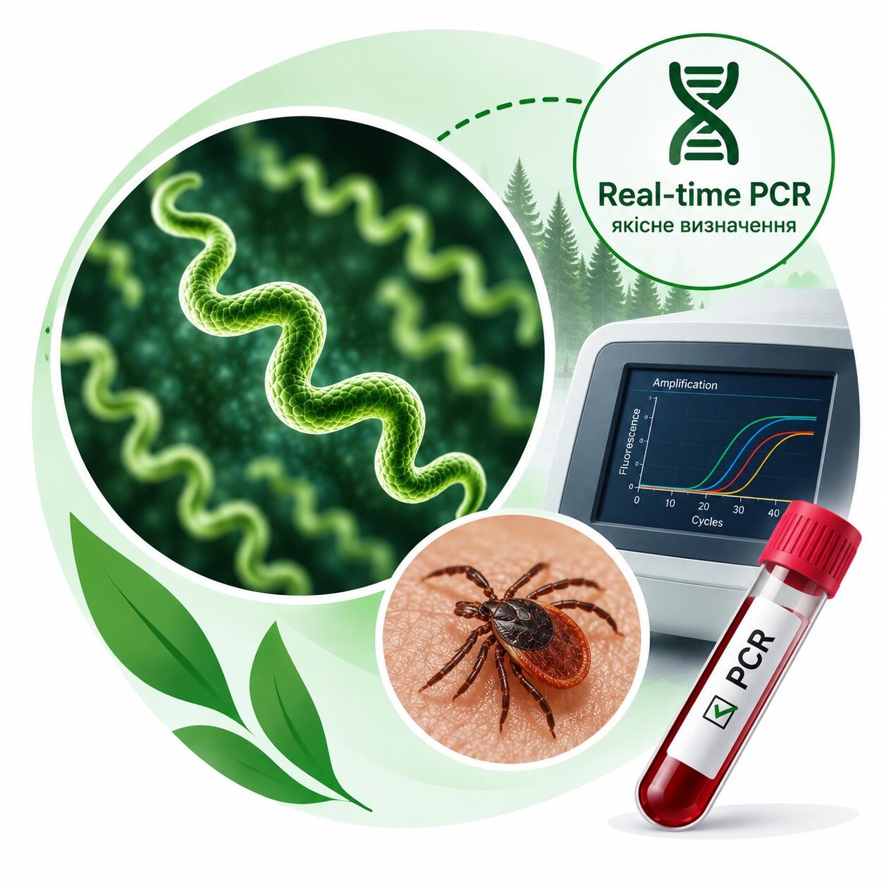 Real-time PCR for qualitative detection of Borrelia burgdorferi sl. Borrelia burgdorferi sl (borreliosis) — Real-time PCR, qualitative detection