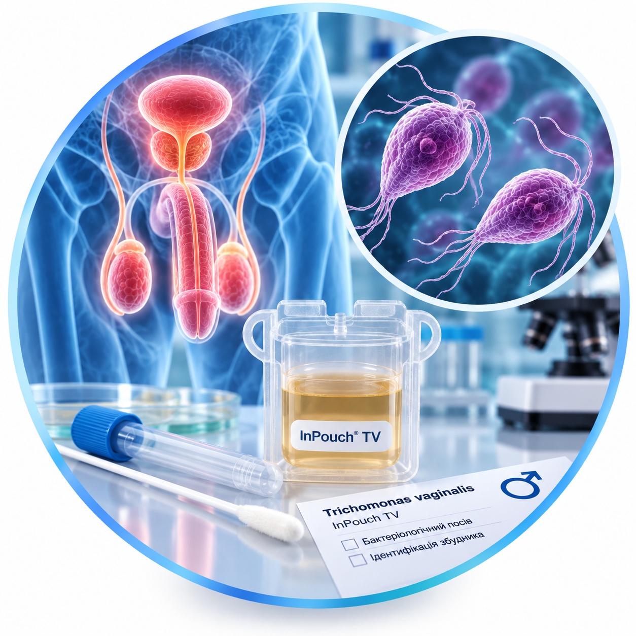 Analysis for Trichomonas vaginalis (InPouch TV) in men — Medi Lab Plus Trichomonas vaginalis culture analysis (InPouch TV) in men — Medi Lab Plus