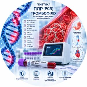 PCR genetic analysis for thrombophilia - determination of genetic polymorphisms