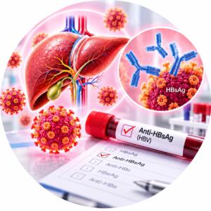 Hepatitis B virus surface antigen (Anti-HBs) antibody test — Medi Lab Plus