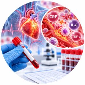 Inflammatory factors in cardiovascular diseases — laboratory blood test