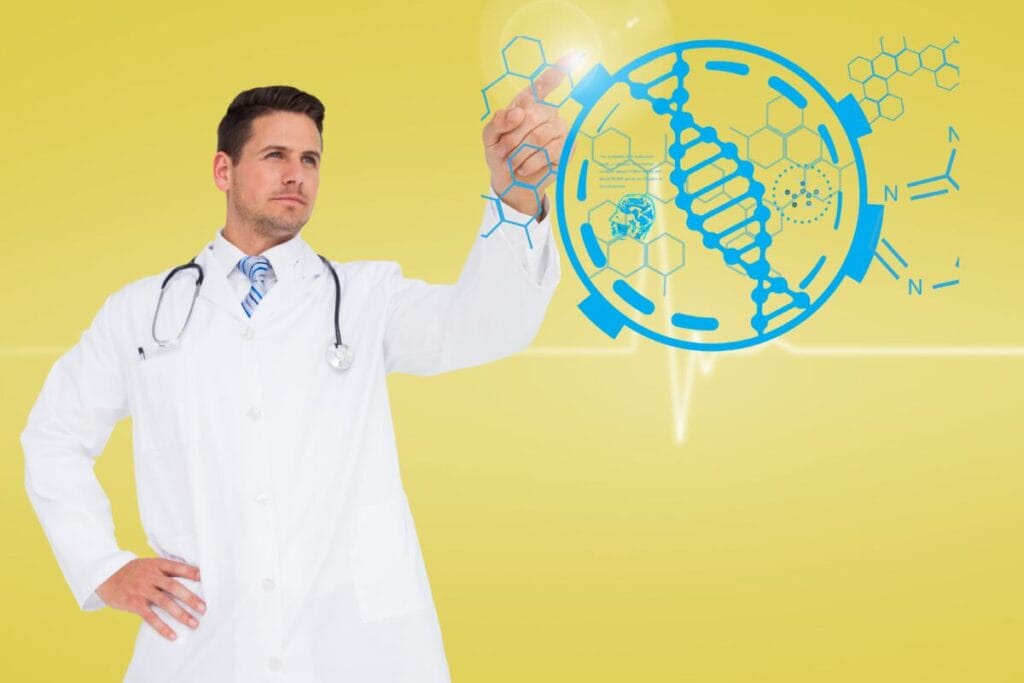 DNA analysis in a modern laboratory