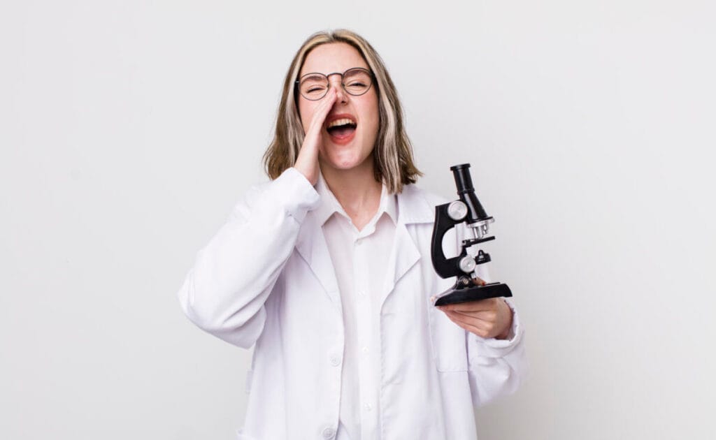 Doctor holding test tubes with blood after tests