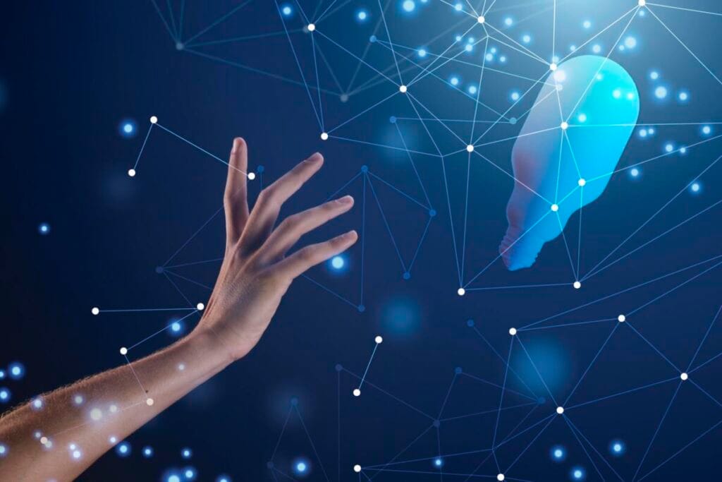 иллюстрация нейронов и передача сигналов