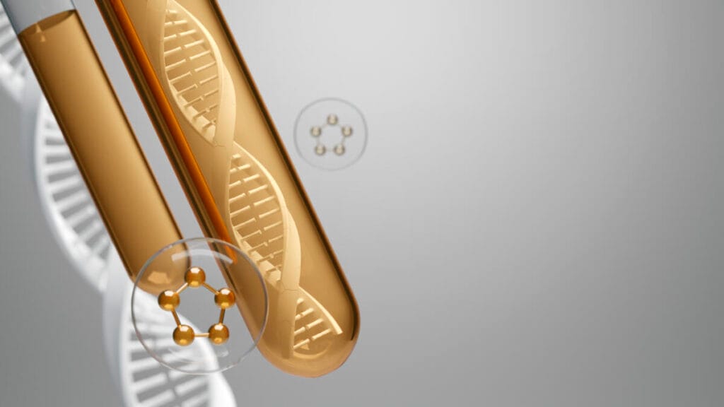 Медицинский генетик анализирует карту ДНК пациента