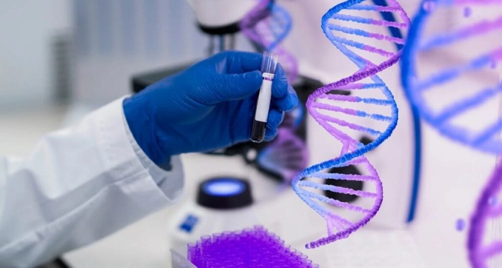 Женщина проходит консультацию перед генетическим тестом