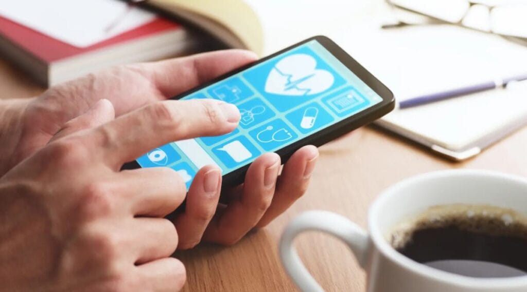 The mobile application analyzes the user's pulse