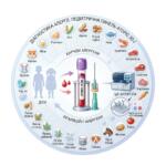 Medical infographic: Pediatric Atopic 30-I panel — advanced diagnostics of allergies in children