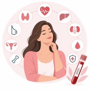 Annual check-up for women — comprehensive laboratory examination