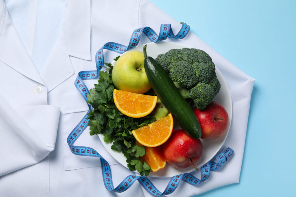 Diet and vitamins in a healthy diet