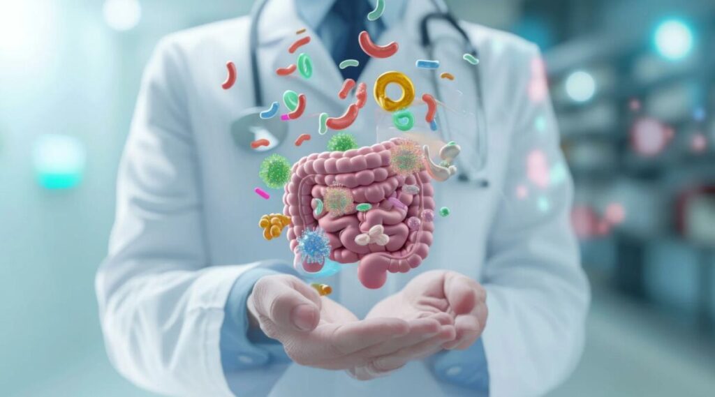 Infographic about the impact of the microbiome on human metabolism