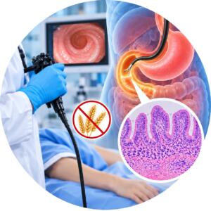 Duodenal biopsy for suspected celiac disease