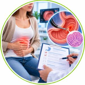Gastric biopsy with assessment according to the Sydney OLGA system