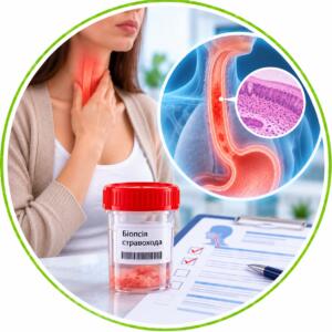 Esophageal biopsy — biopsy material for laboratory examination