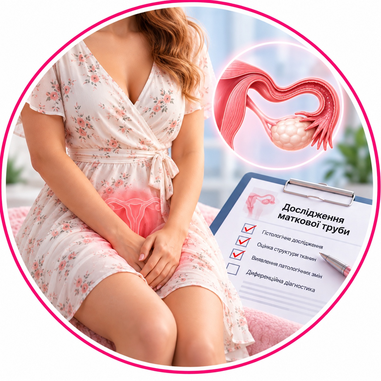 Fallopian tube examination Fallopian tube examination - histological examination and evaluation of tissues