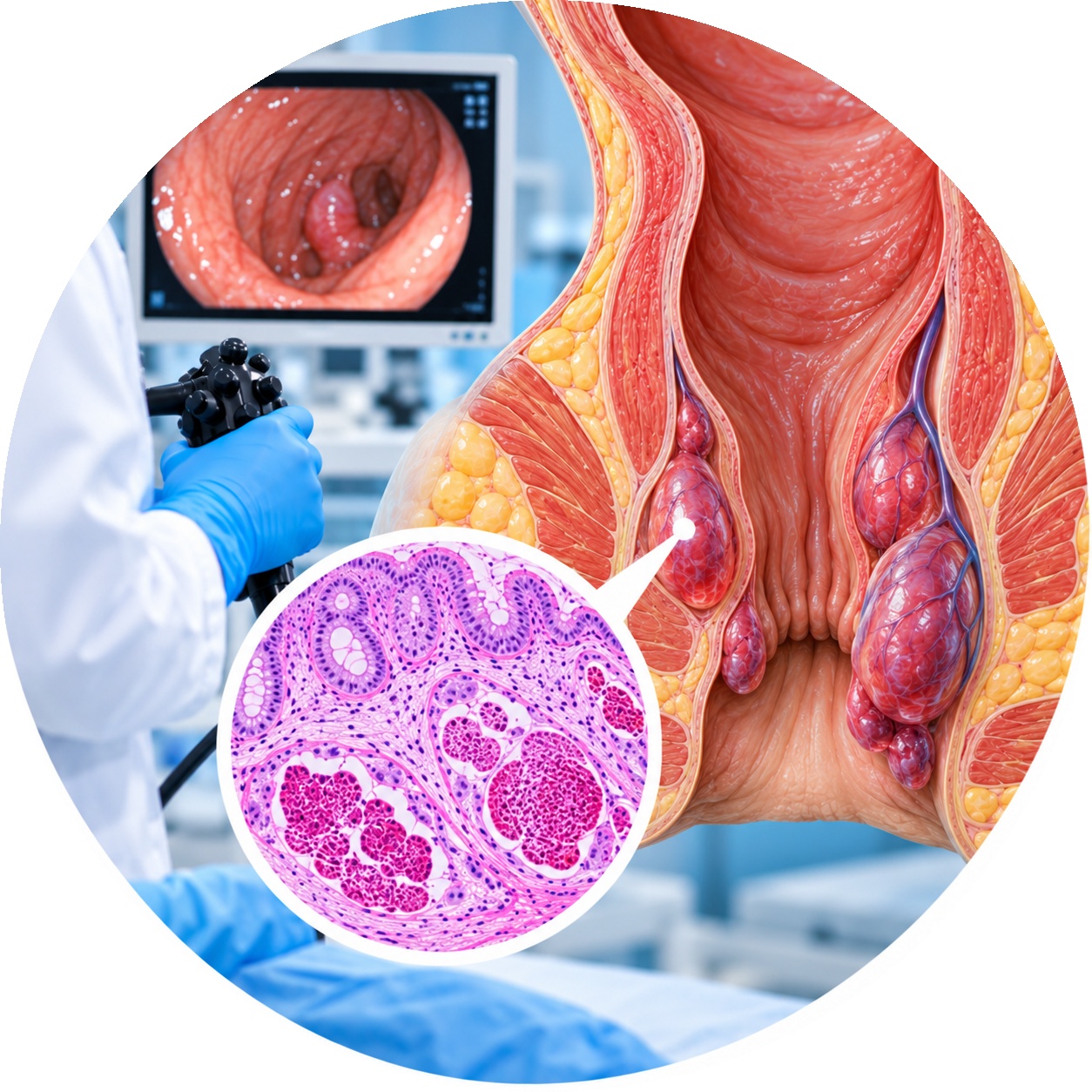 Hemorrhoids (PG061) — Medi Lab Plus Hemorrhoids - histological examination