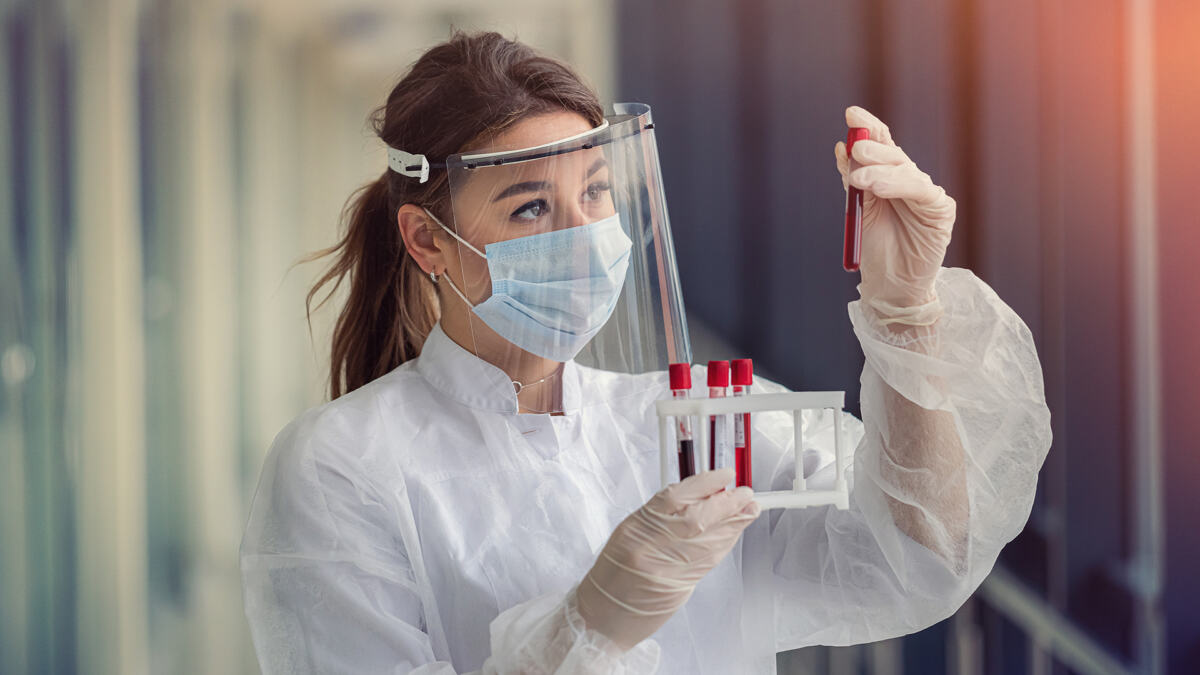 laboratory blood test for tumor markers