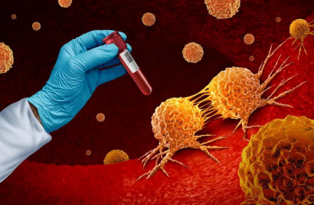 cancer marker tests blood sample for laboratory testing