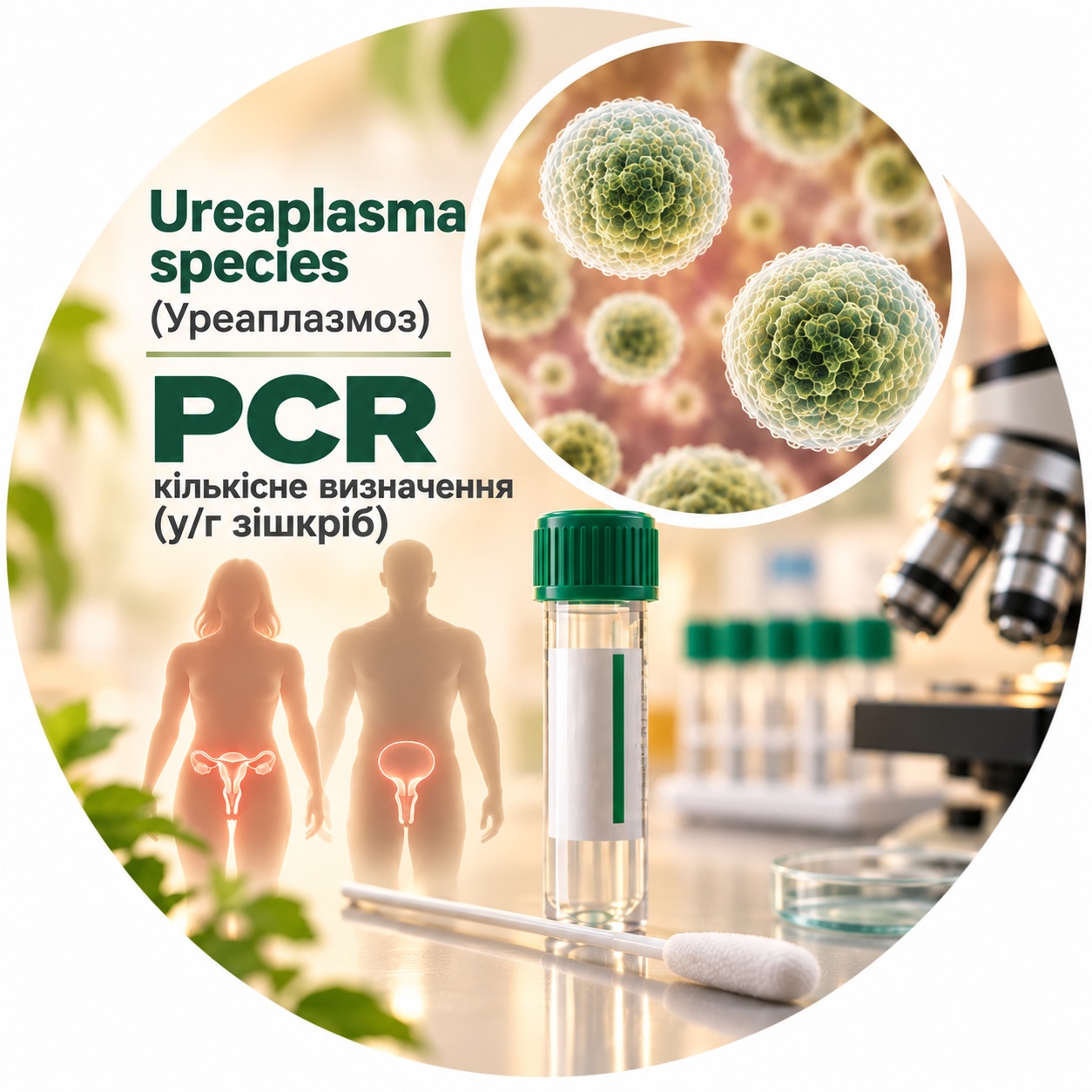 Ureaplasmosis — quantitative PCR Ureaplasma species Ureaplasma species — quantitative PCR determination in/from scrapings