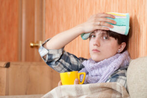 weakness after flu and recovery from viral infection