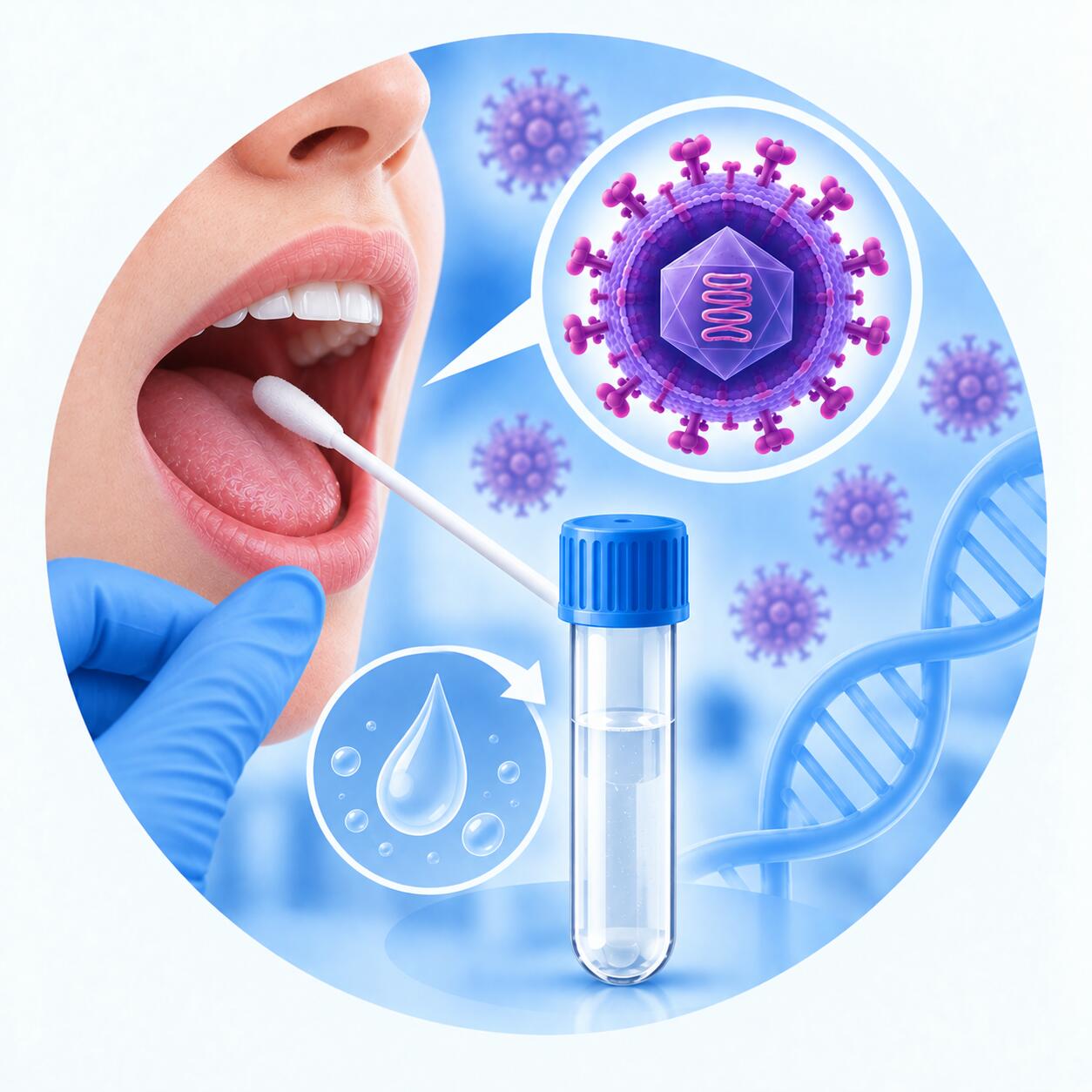 Qualitative determination of Epstein–Barr virus by PCR in saliva Epstein-Barr virus (EBV) — PCR-qualitative determination in saliva