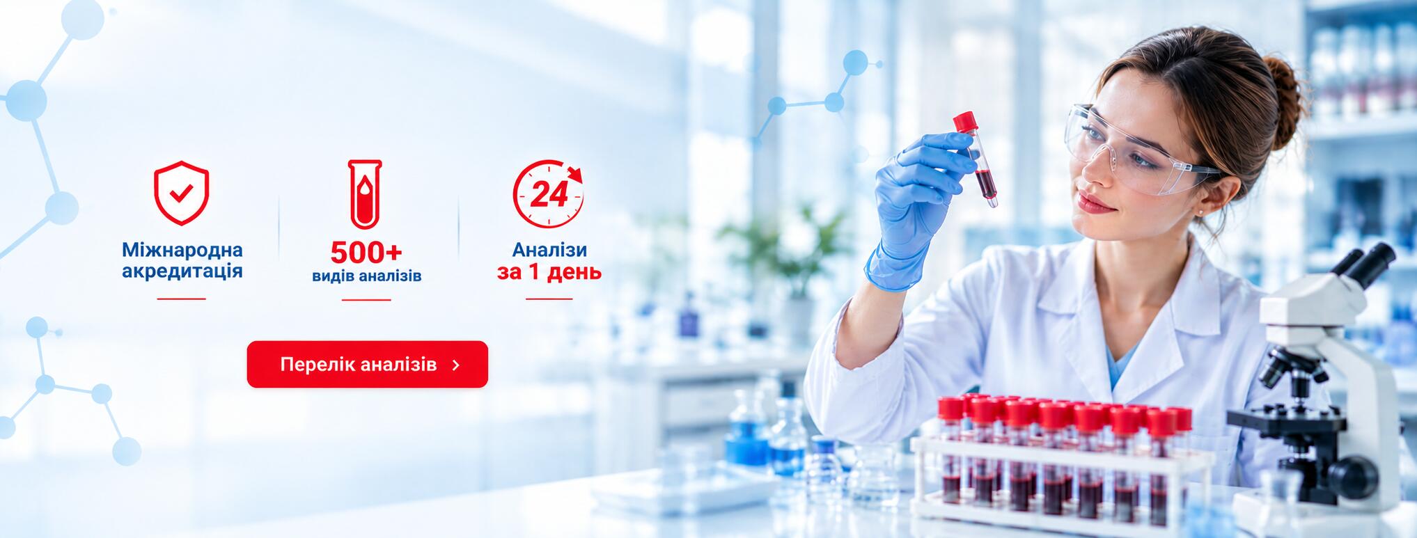 Меді Лаб Плюс — понад 500 видів аналізів, результати за 1 день
